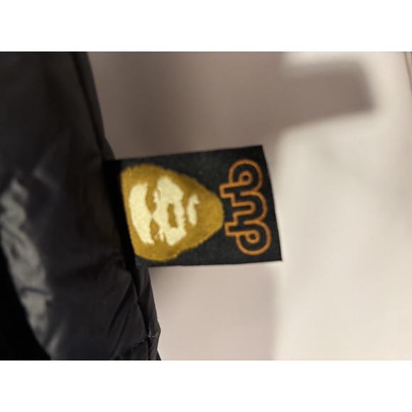 Vtg "Dub 68 Remix Series" Black Short Sleeve Rapper Puffer Jacket Men's L Y2k - Picture 16 of 16